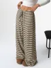 Striped Wide Leg Drawstring Pants sold by Charming Charlie