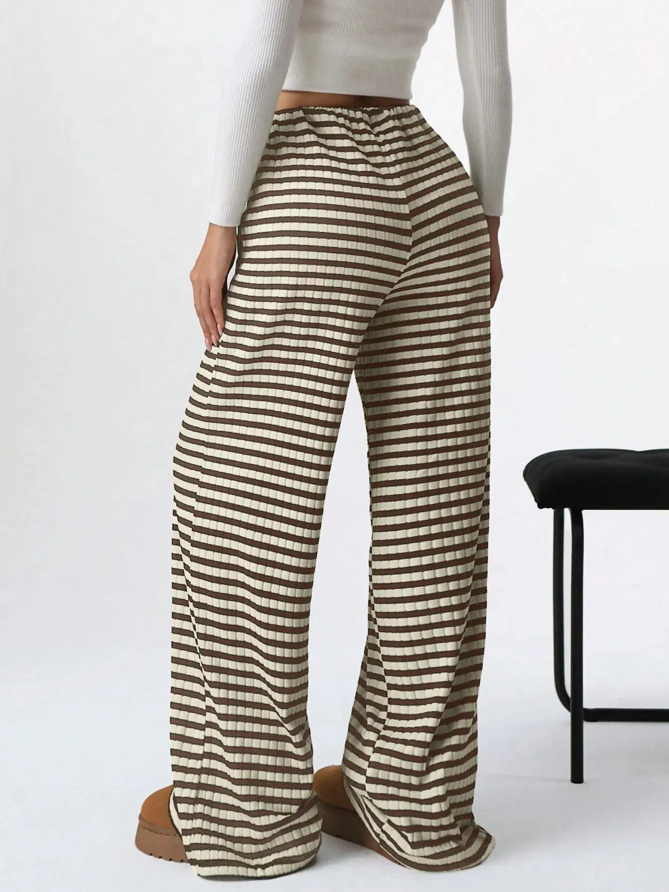 Striped Wide Leg Drawstring Pants sold by Charming Charlie product image thumbnail 2