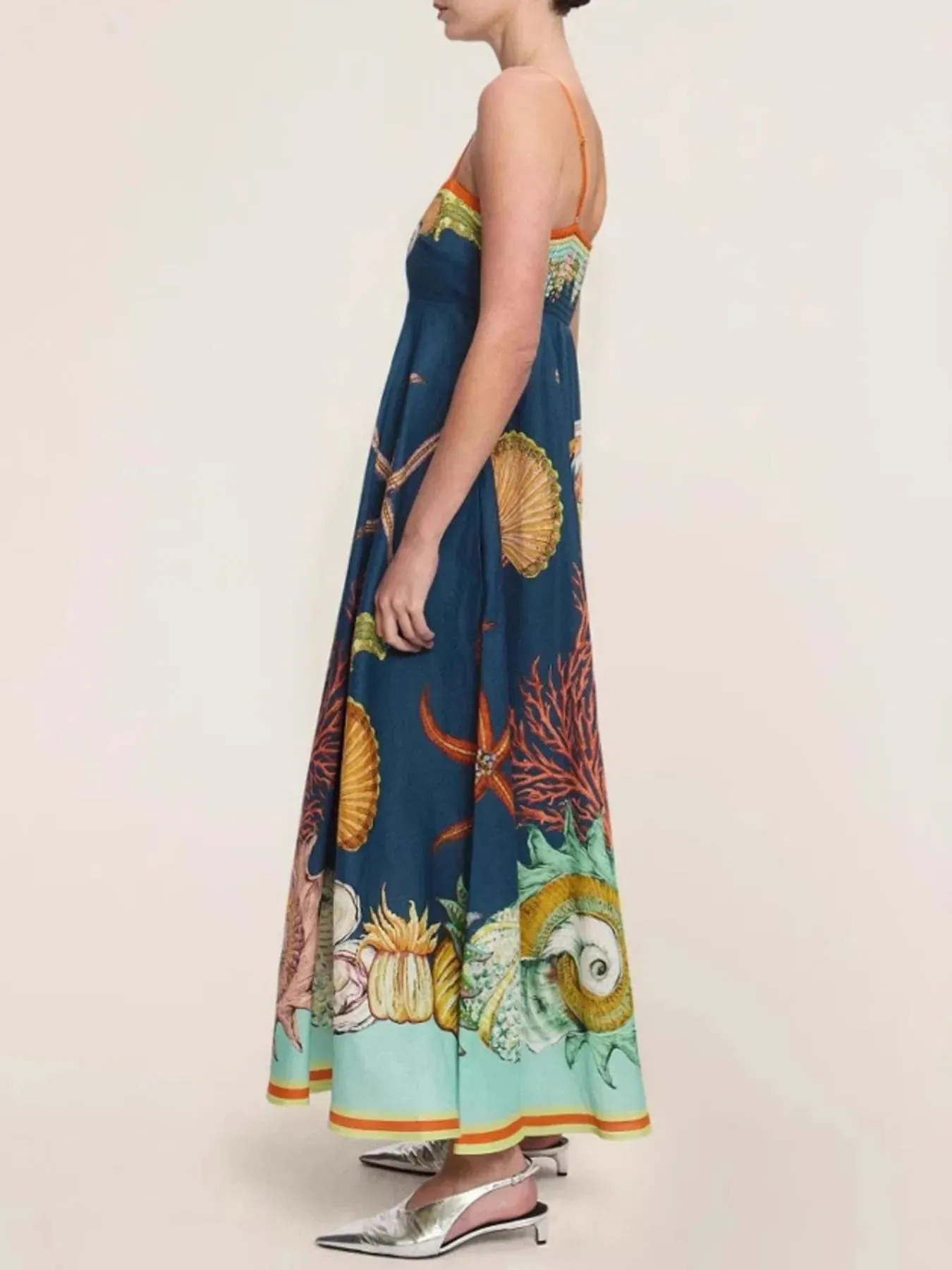 Printed Cami Midi Dress with Pockets sold by Charming Charlie product image thumbnail 3