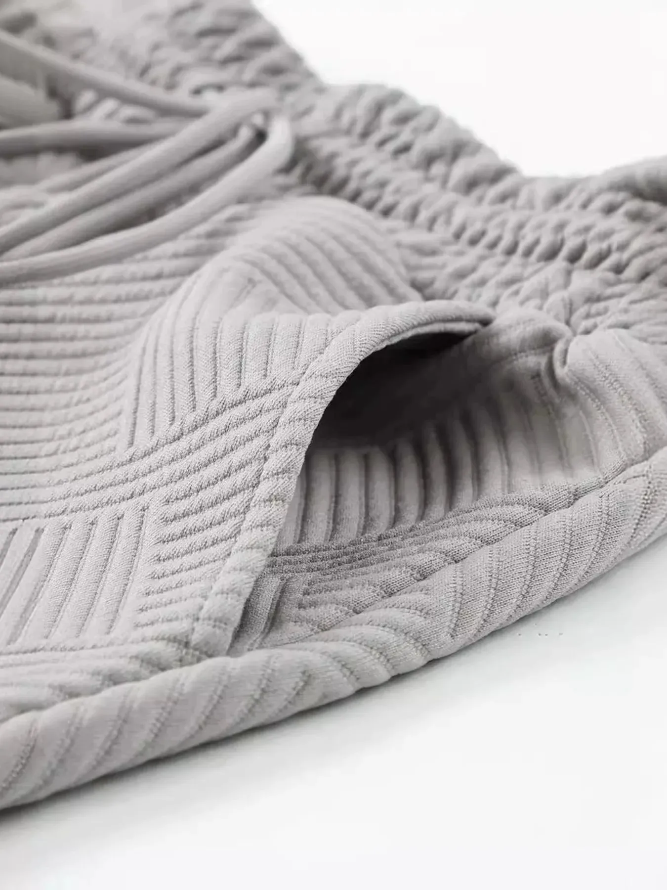 Textured Round Neck Top and Shorts Two-Piece Set sold by Charming Charlie product image thumbnail 4