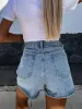 High Waist Wash Denim Shorts sold by Charming Charlie