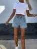 High Waist Wash Denim Shorts sold by Charming Charlie