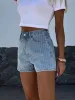 High Waist Wash Denim Shorts sold by Charming Charlie