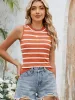 Striped Round Neck Tank sold by Charming Charlie