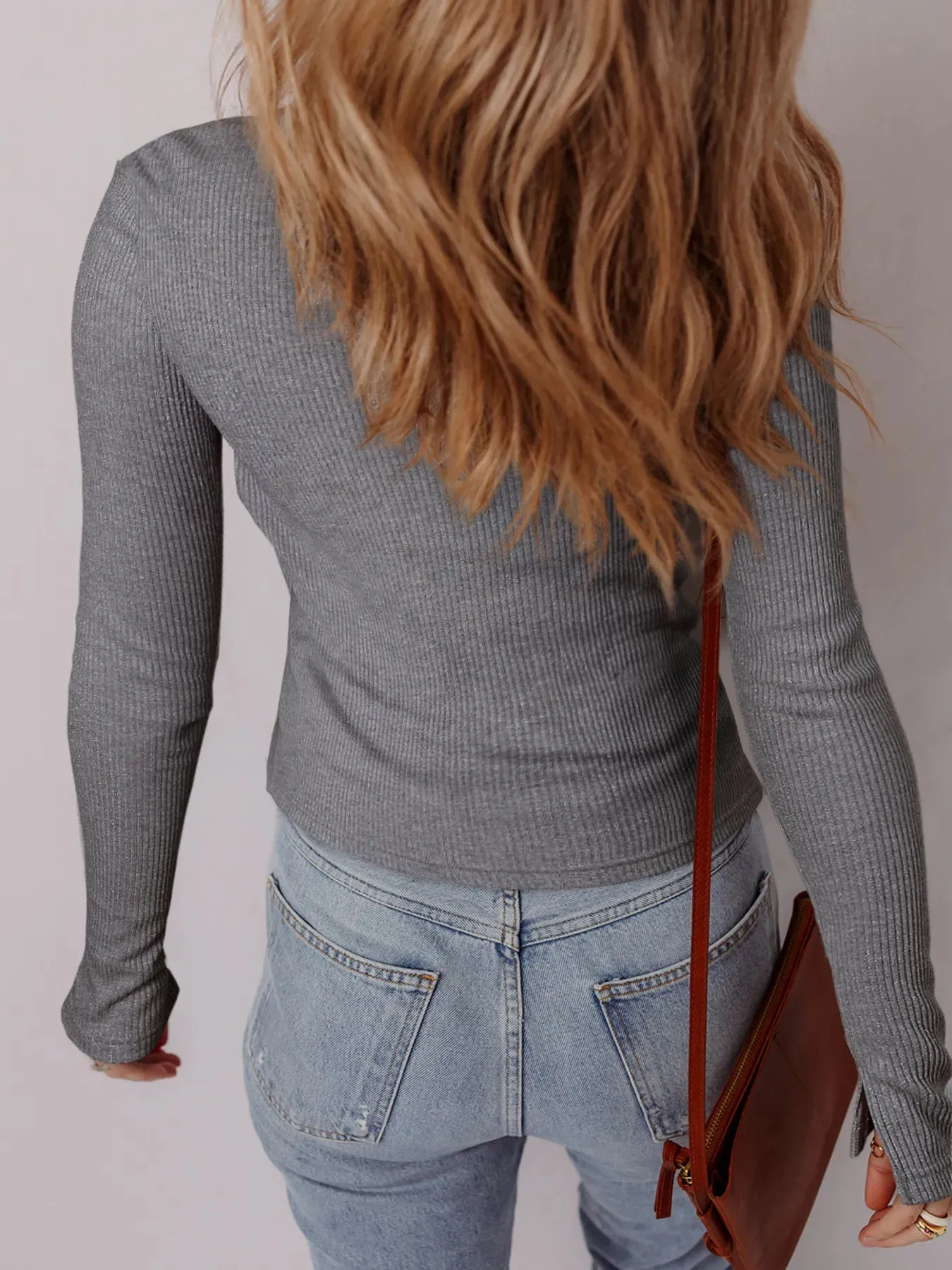 Ribbed Button-Up Cardigan sold by Charming Charlie product image thumbnail 2