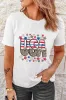 Patriotic Star Leopard USA Letter Graphic T Shirt sold by Charming Charlie