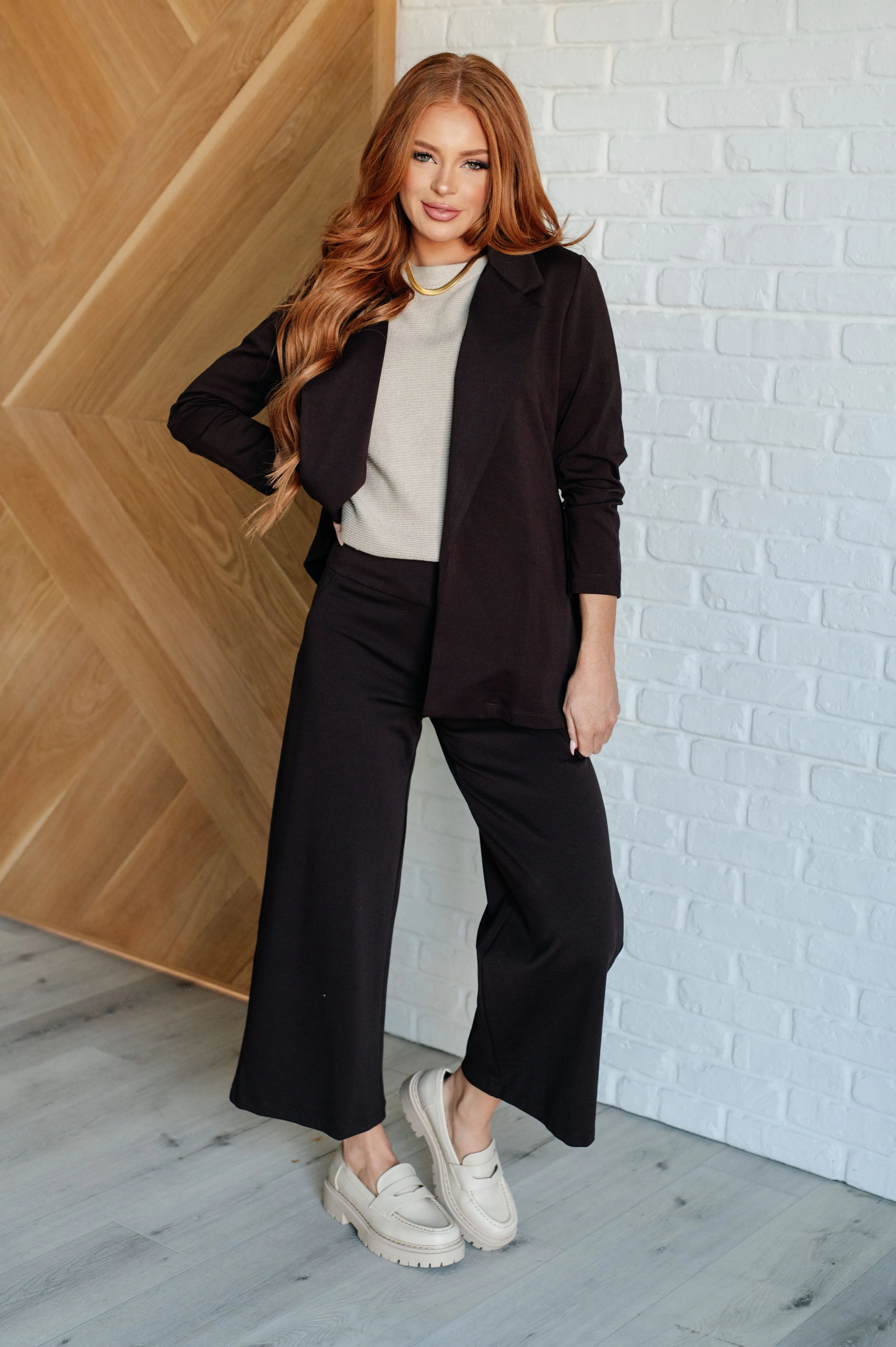 Relaxing Away Dolman Sleeve Knit Top in Taupe sold by Charming Charlie product image thumbnail 4