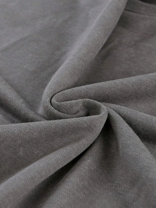 Cotton Acid Mineral Drop Shoulder Relax Sweatshirt sold by Charming Charlie product image thumbnail 4