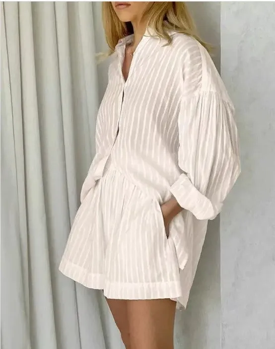 2-piece matching long sleeve and shorts set sold by Charming Charlie product image thumbnail 2