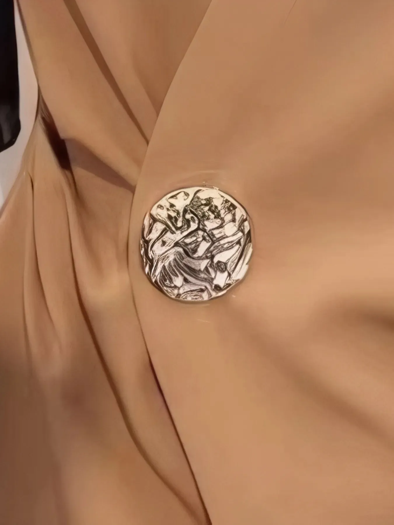 Plus Size Wrap Front Blouse with Decorative Button Detail sold by Charming Charlie product image thumbnail 5