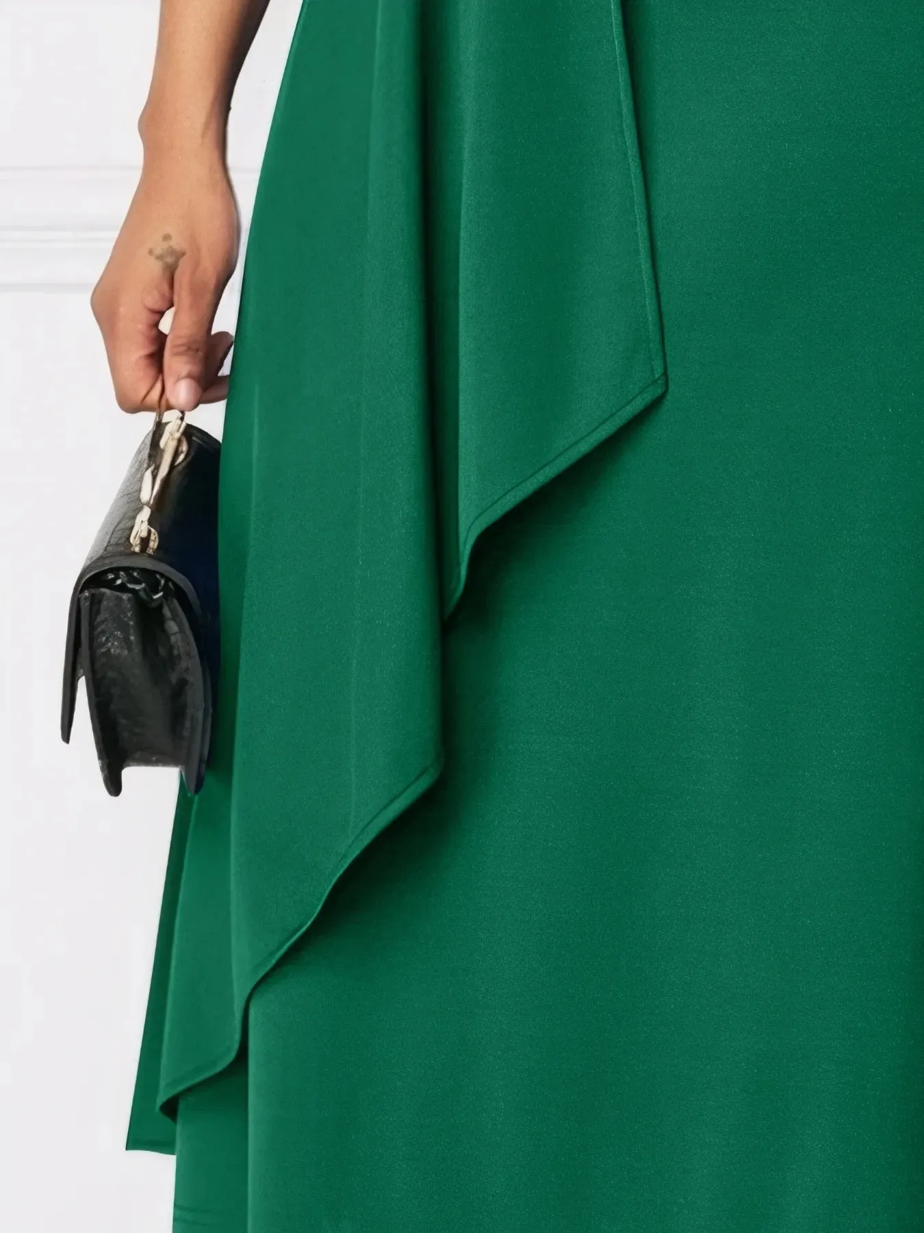 Short Sleeve Midi Wrap Dress with Belt Detail sold by Charming Charlie product image thumbnail 3