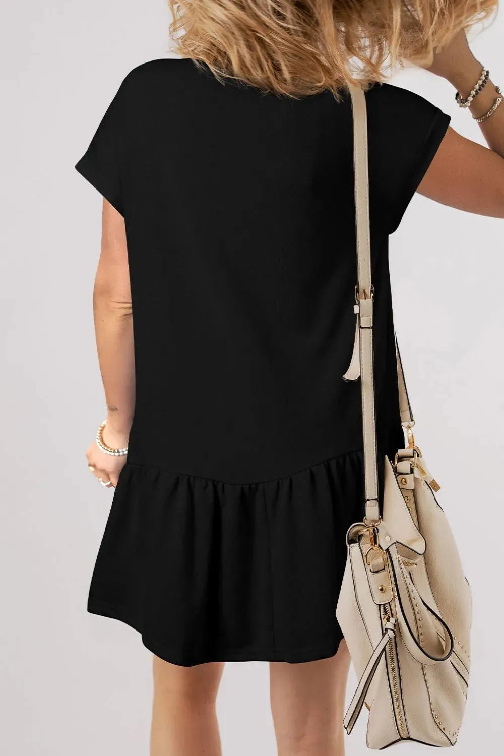 Round Neck Short Sleeve Mini Dress sold by Charming Charlie product image thumbnail 2