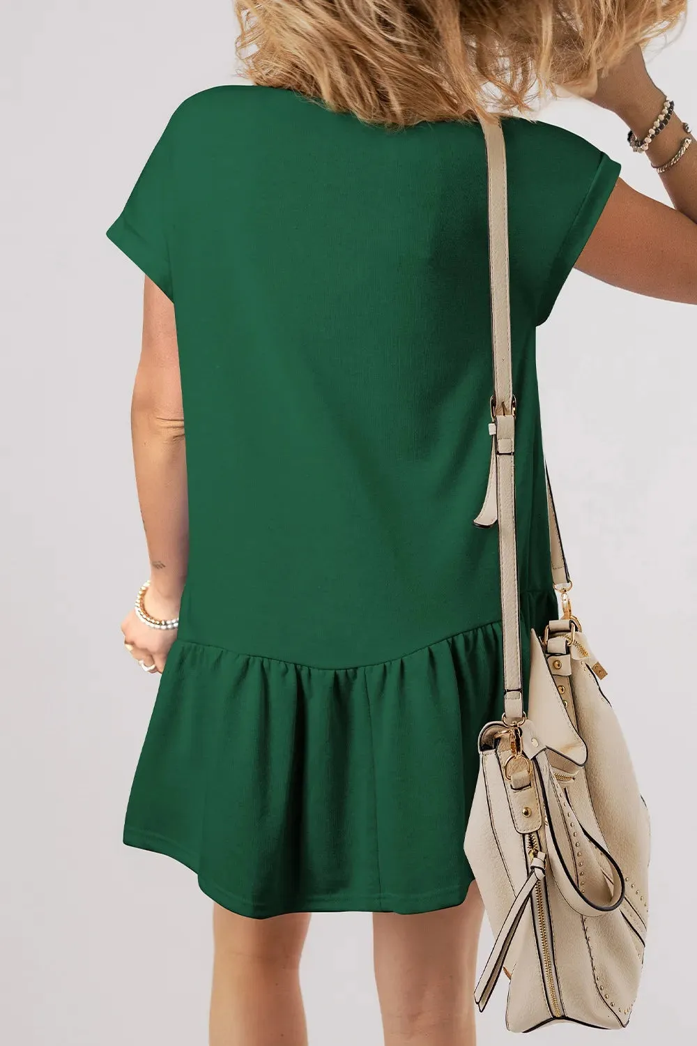 Round Neck Short Sleeve Mini Dress sold by Charming Charlie product image thumbnail 5