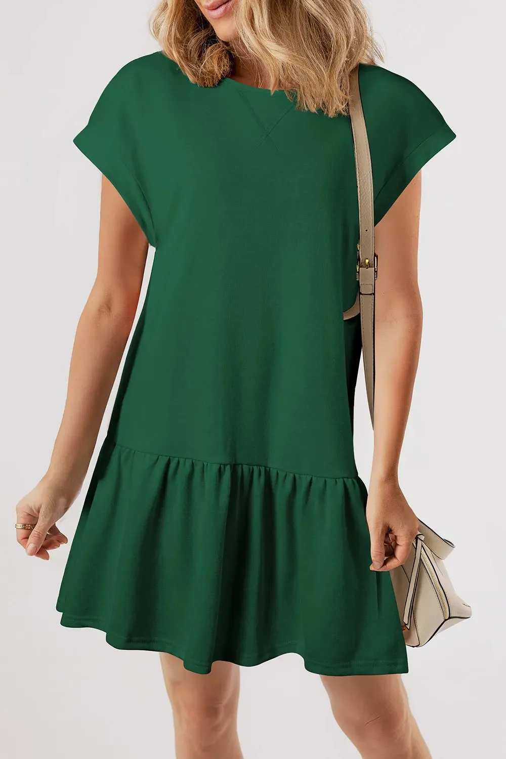 Round Neck Short Sleeve Mini Dress sold by Charming Charlie product image thumbnail 4