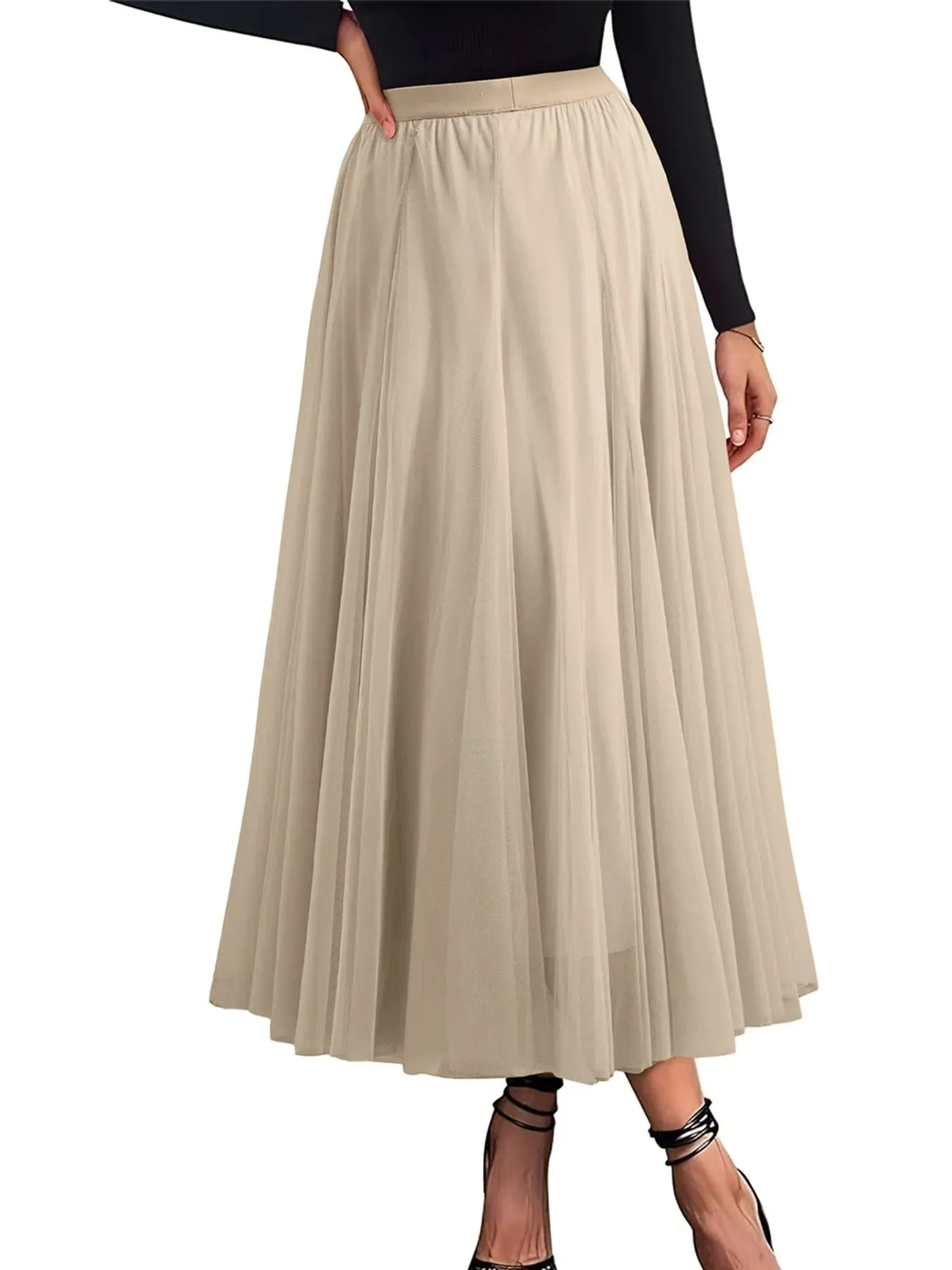 High-Waisted Midi Skirt sold by Charming Charlie product image thumbnail 2