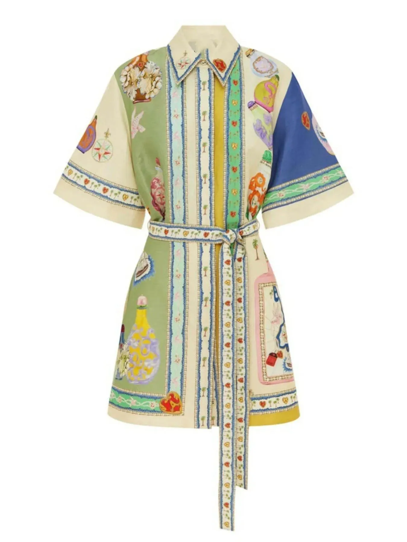 Printed Half Sleeve Shirt Dress sold by Charming Charlie product image thumbnail 5