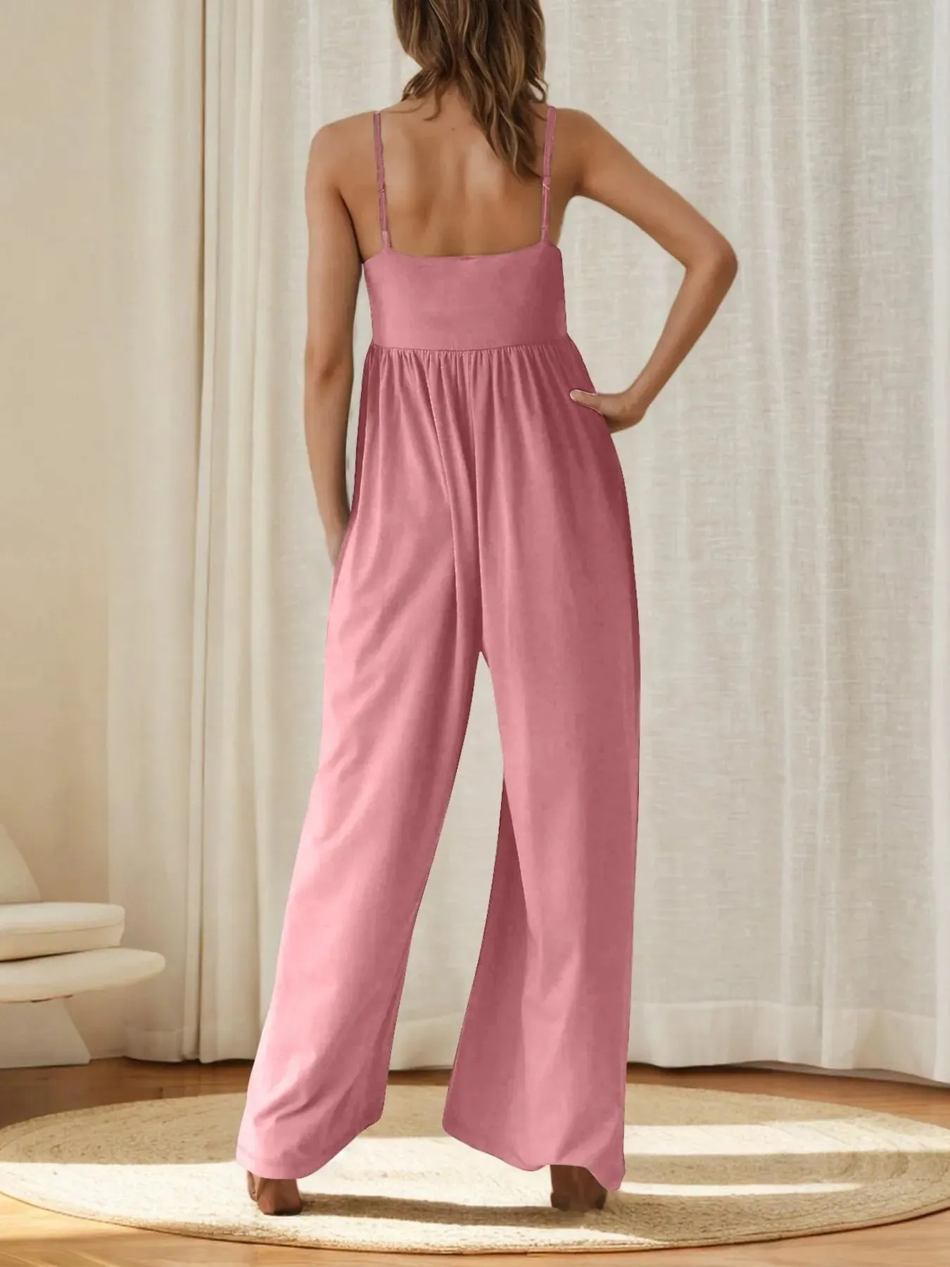 Spaghetti Strap Wide Leg Jumpsuit sold by Charming Charlie product image thumbnail 2