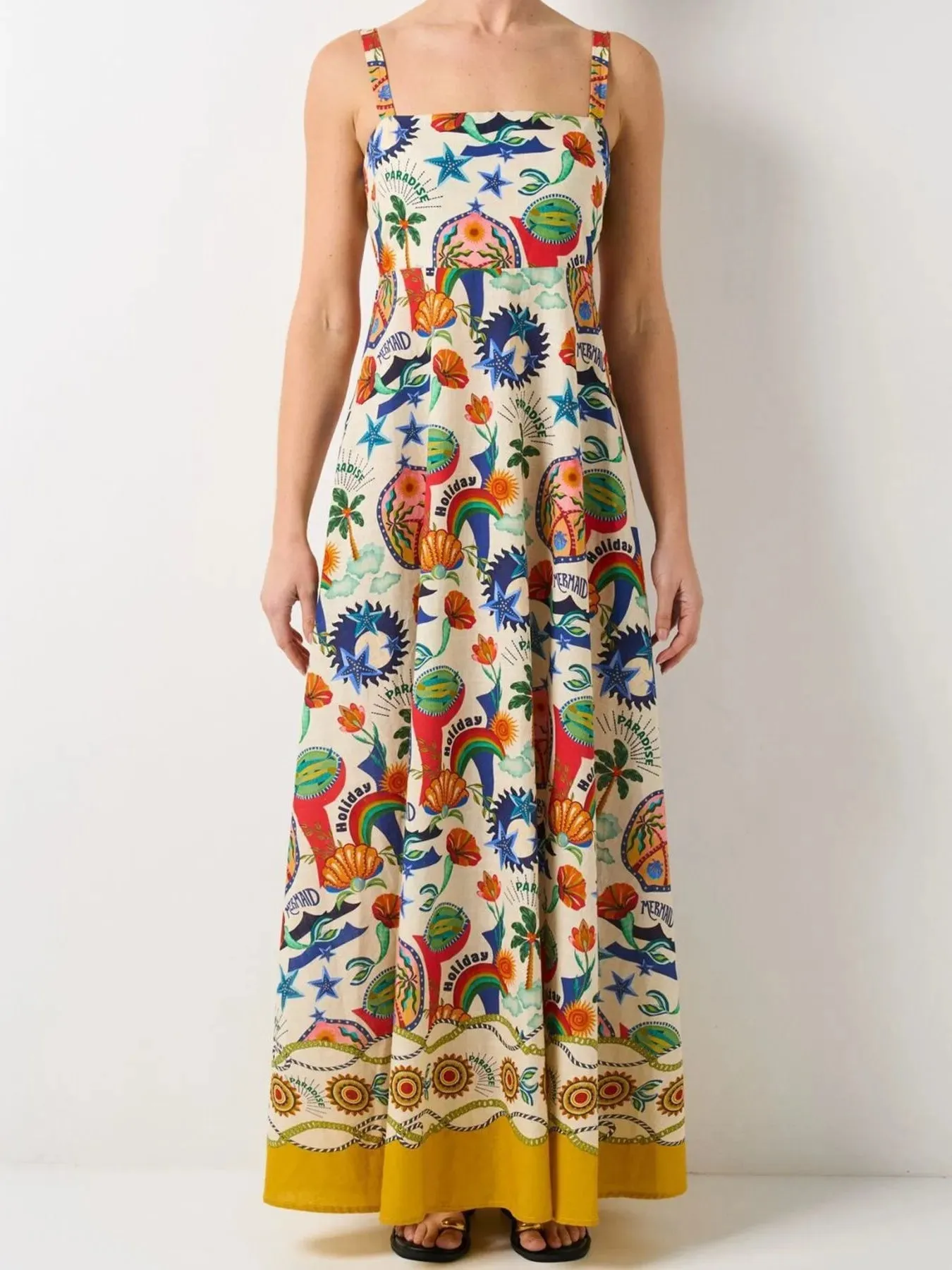 Printed Square Neck Maxi Dress sold by Charming Charlie product image thumbnail 3
