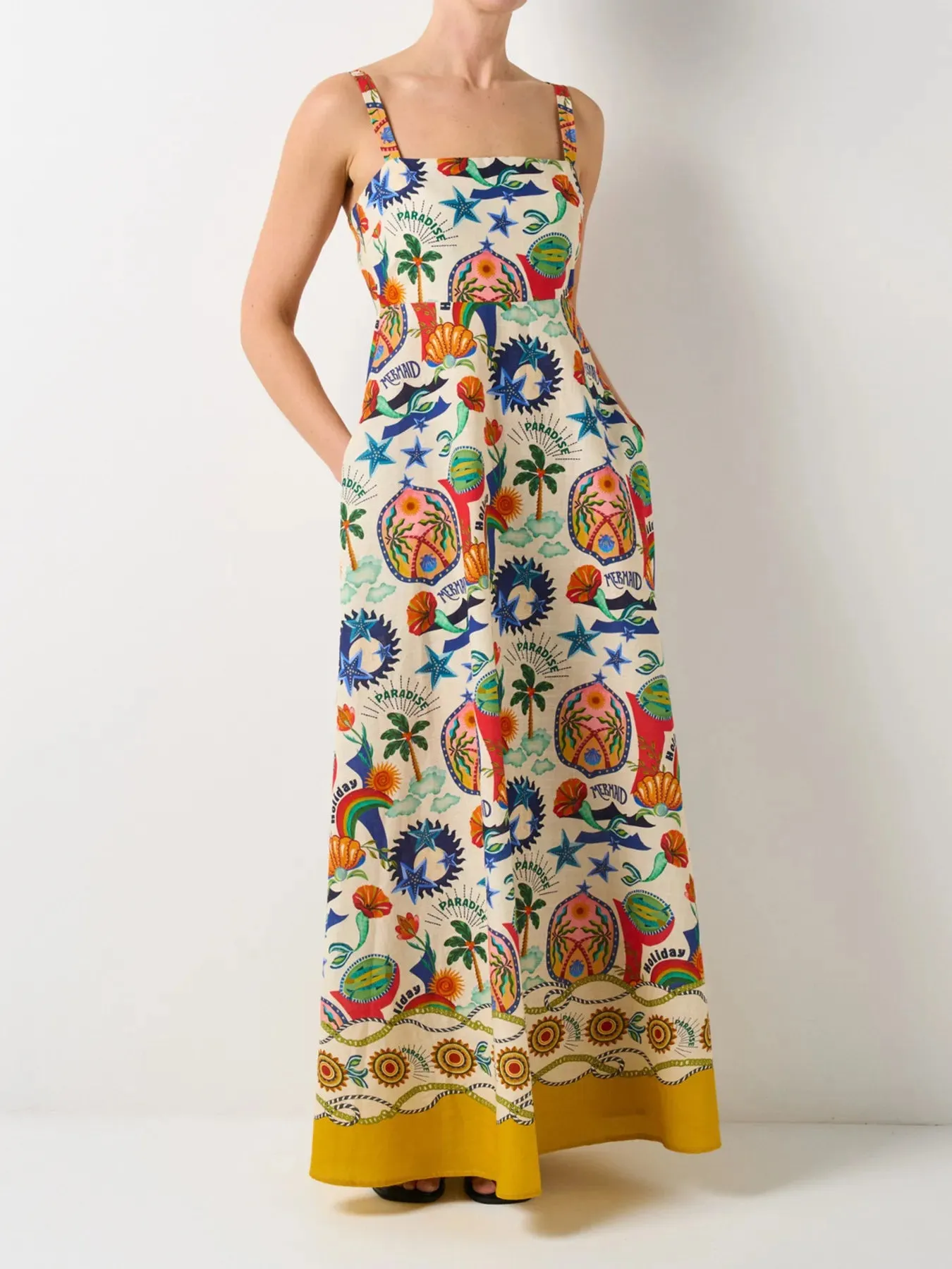 Printed Square Neck Maxi Dress sold by Charming Charlie product image thumbnail 4