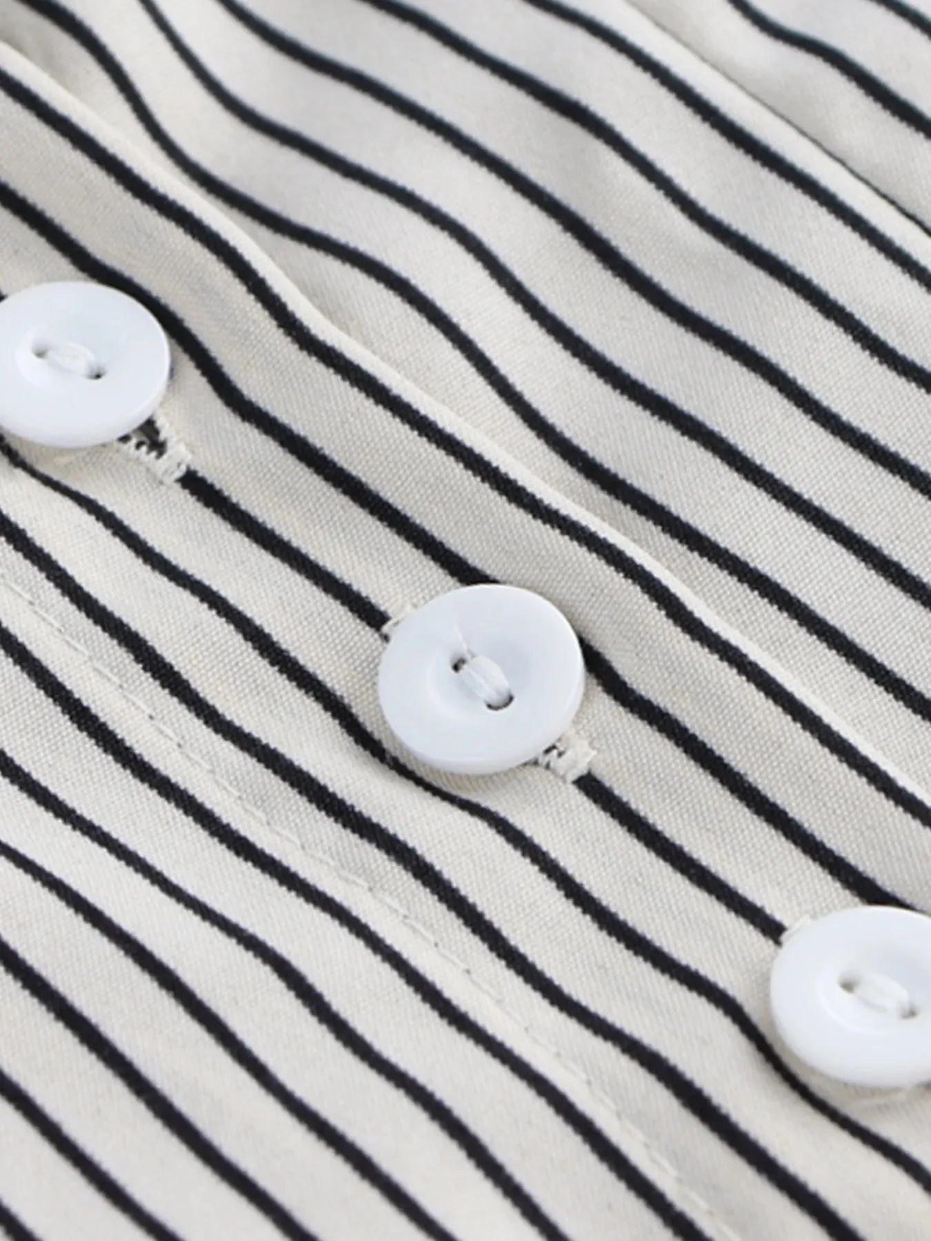 Striped Short Sleeve Button-Up Shirt sold by Charming Charlie product image thumbnail 5