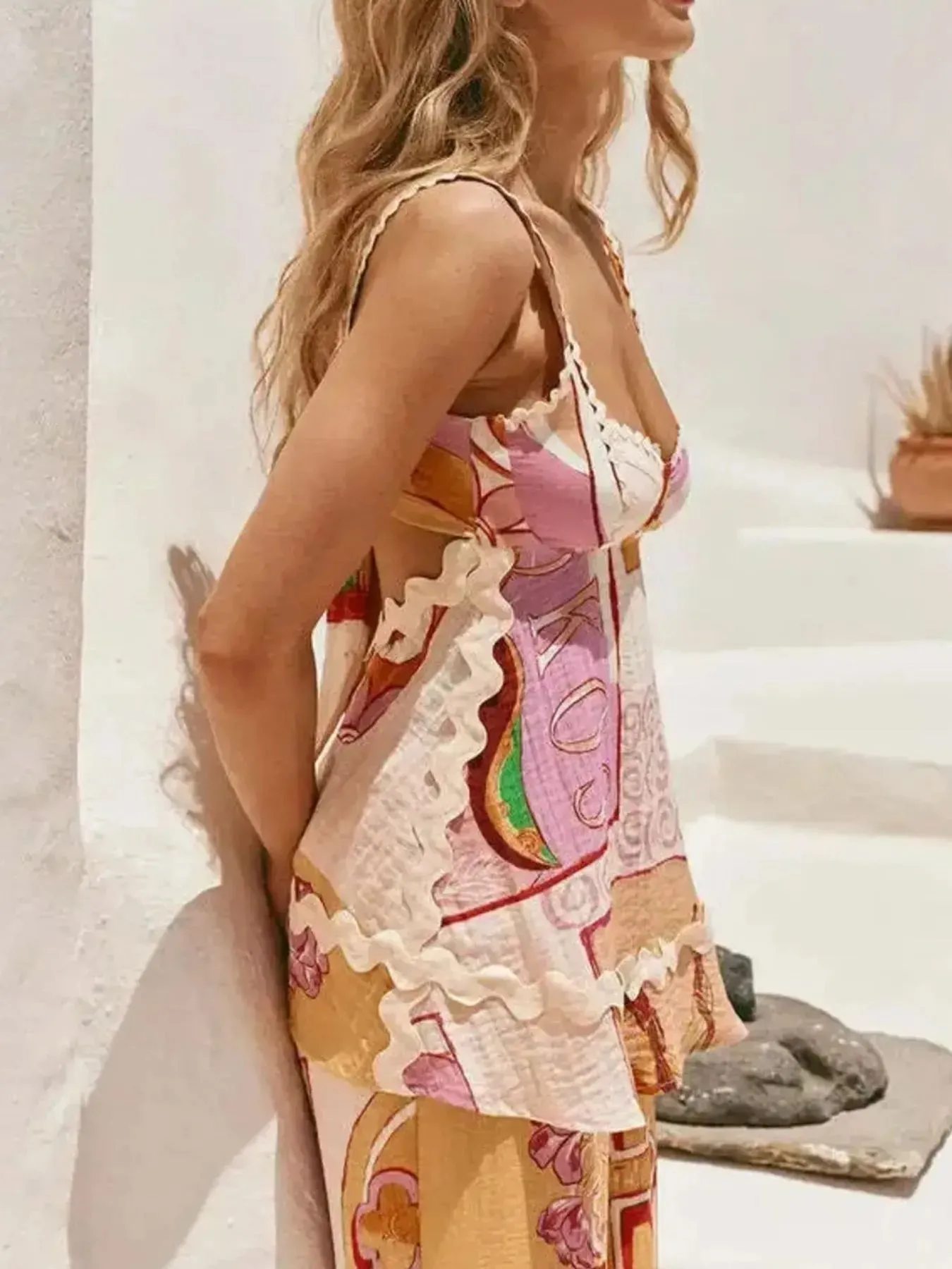 Tie Back Printed Cami and Pants Set sold by Charming Charlie product image thumbnail 3