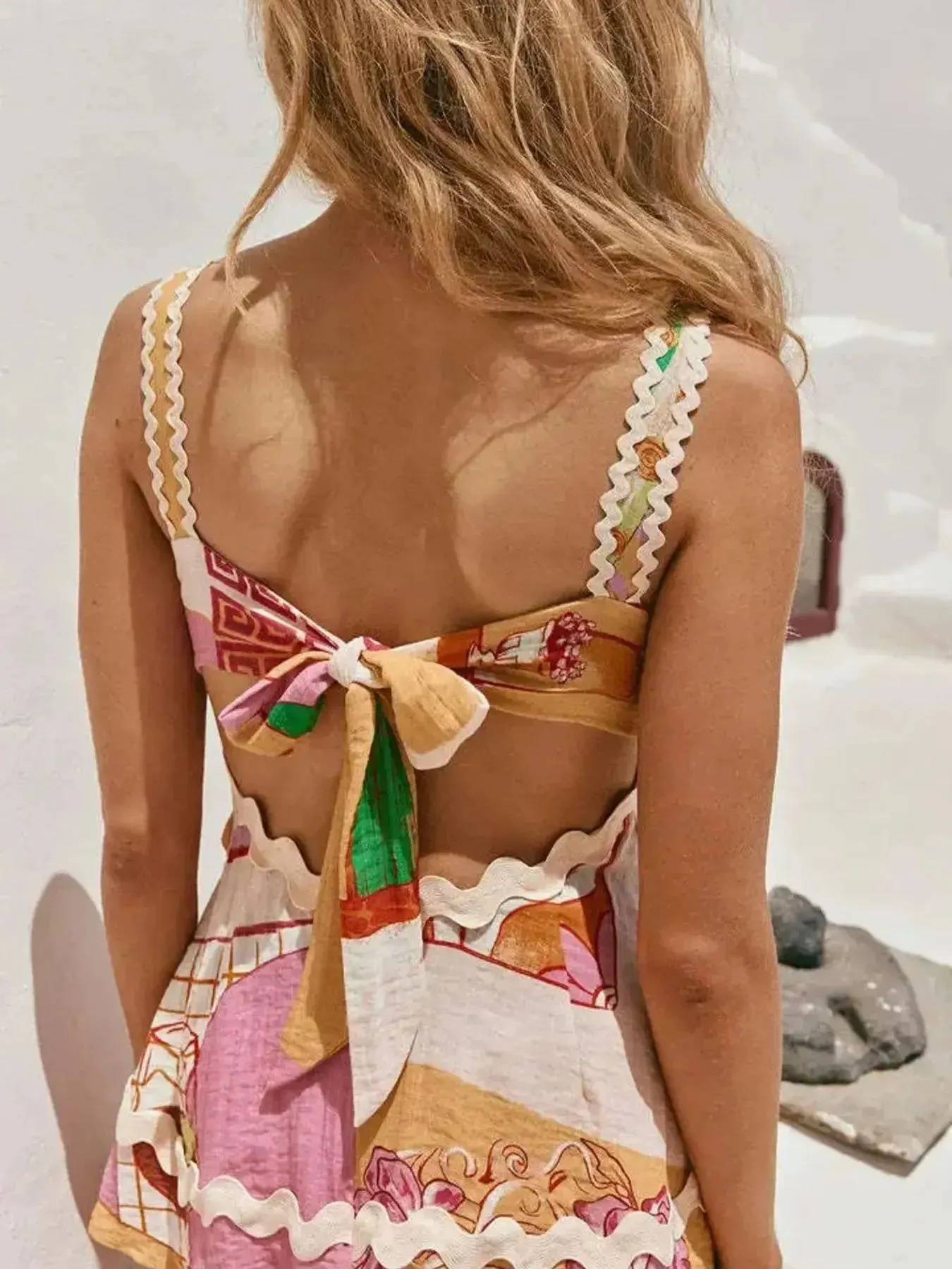 Tie Back Printed Cami and Pants Set sold by Charming Charlie product image thumbnail 5