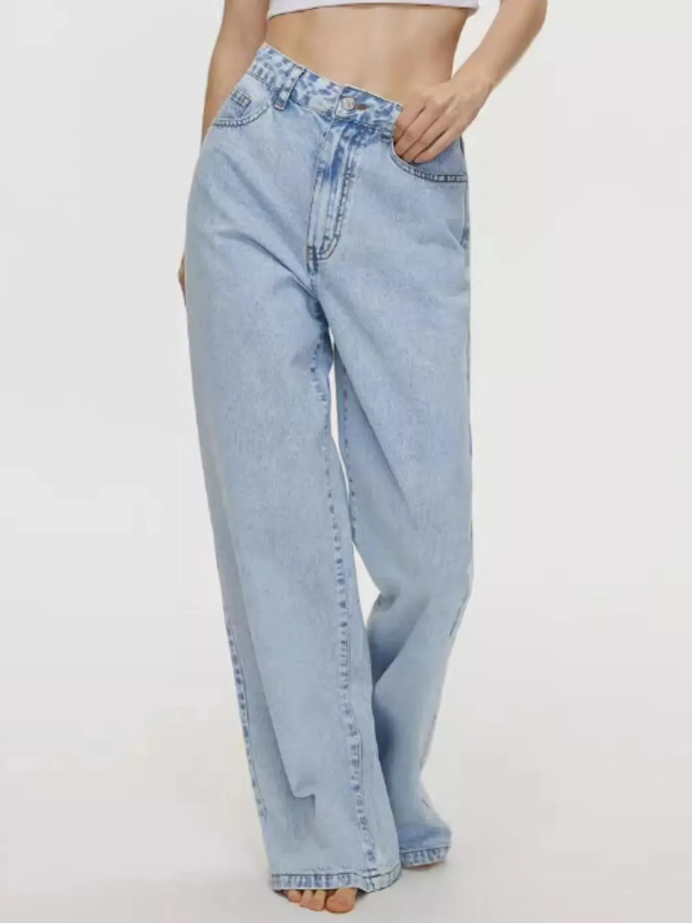 High-Waisted Wide Leg Jeans sold by Charming Charlie product image thumbnail 2