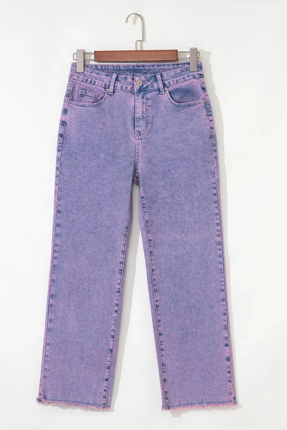 Washed Raw Hem Cropped Jeans sold by Charming Charlie product image thumbnail 3