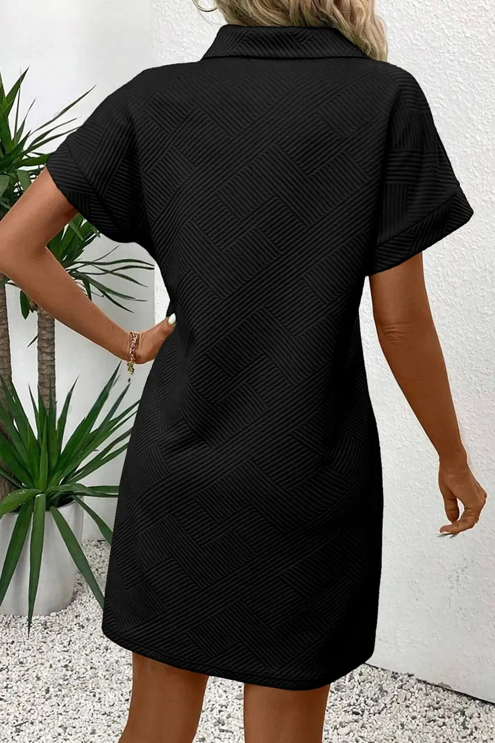 Button Front Short Sleeve Mini Dress sold by Charming Charlie product image thumbnail 5