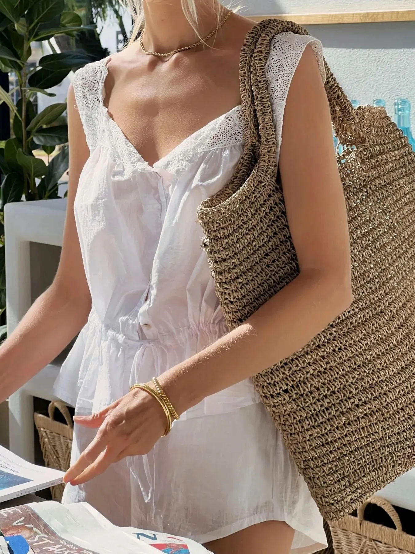 Lace Detail Tank and Shorts Set sold by Charming Charlie product image thumbnail 2