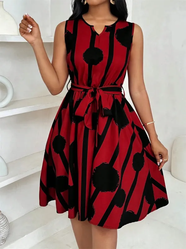 Printed Sleeveless A-Line Dress sold by Charming Charlie