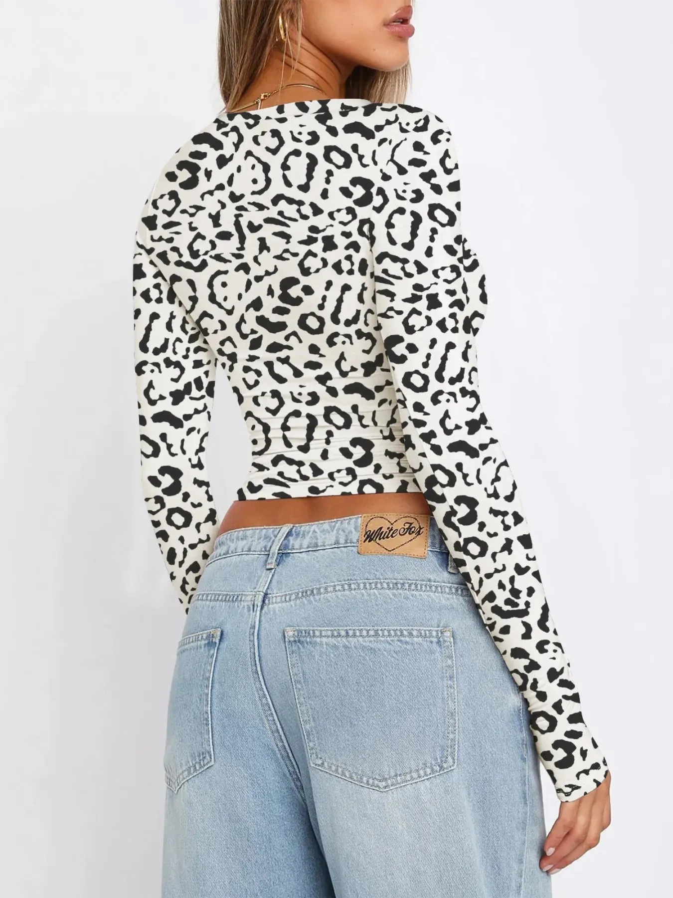 Long Sleeve Cropped T-Shirt sold by Charming Charlie product image thumbnail 2