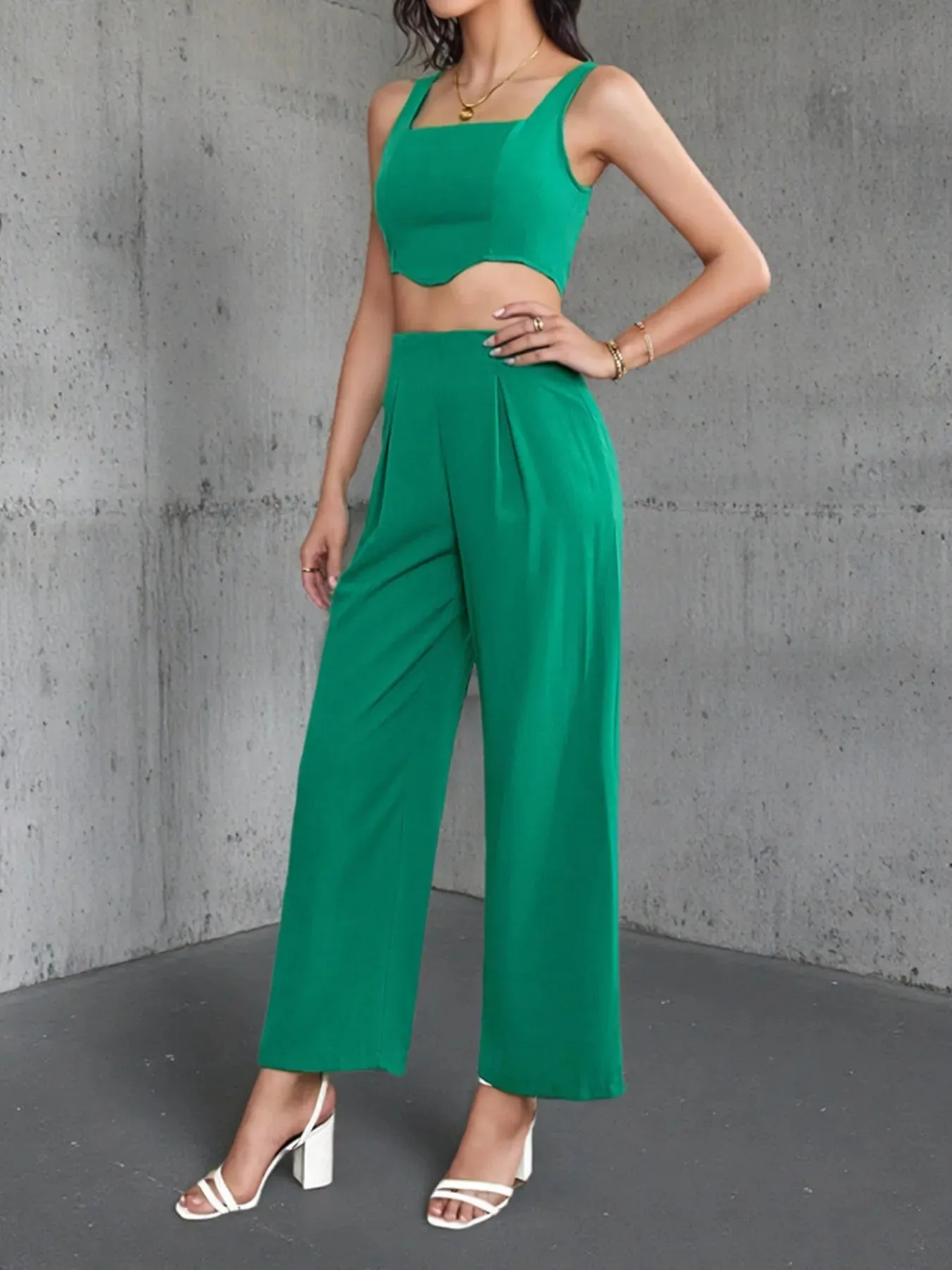 Square Neck Tank and Pants Set sold by Charming Charlie product image thumbnail 3