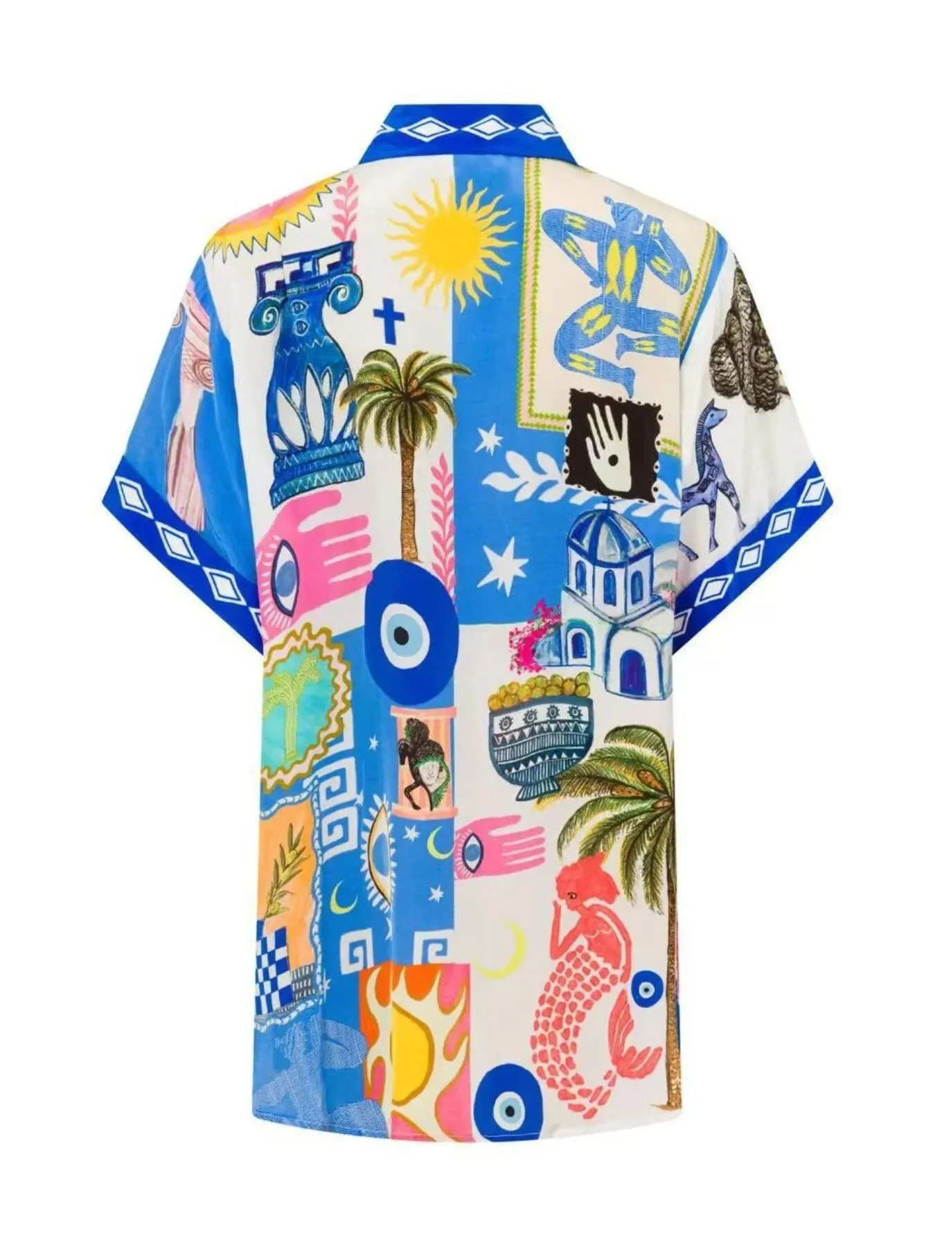 Printed Button Up Shirt and Shorts Set sold by Charming Charlie product image thumbnail 5