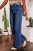 Wide Leg Pocketed High Waist Jeans sold by Charming Charlie