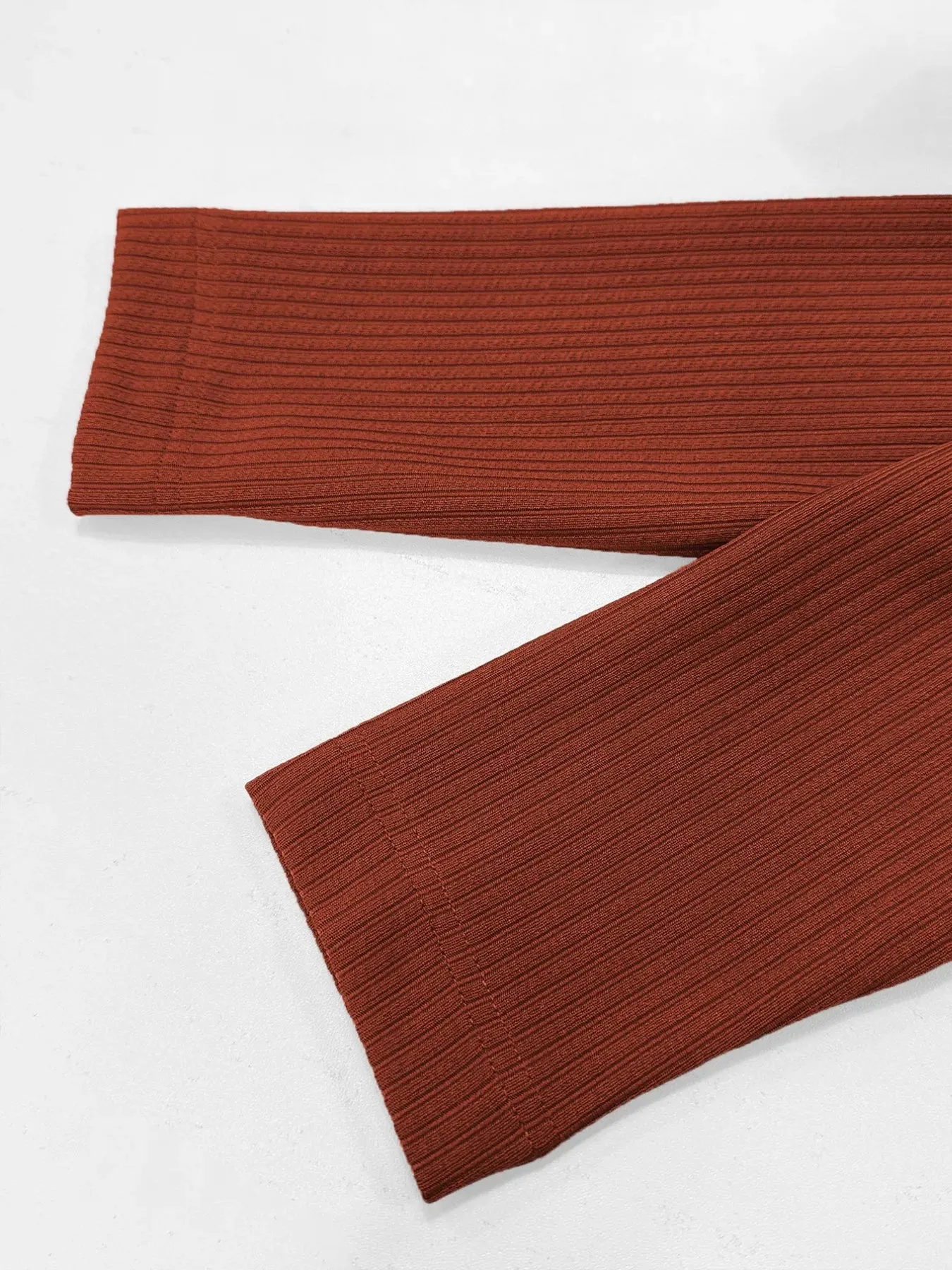 Ruched Asymmetrical Neck Ribbed Bodycon Dress sold by Charming Charlie product image thumbnail 5