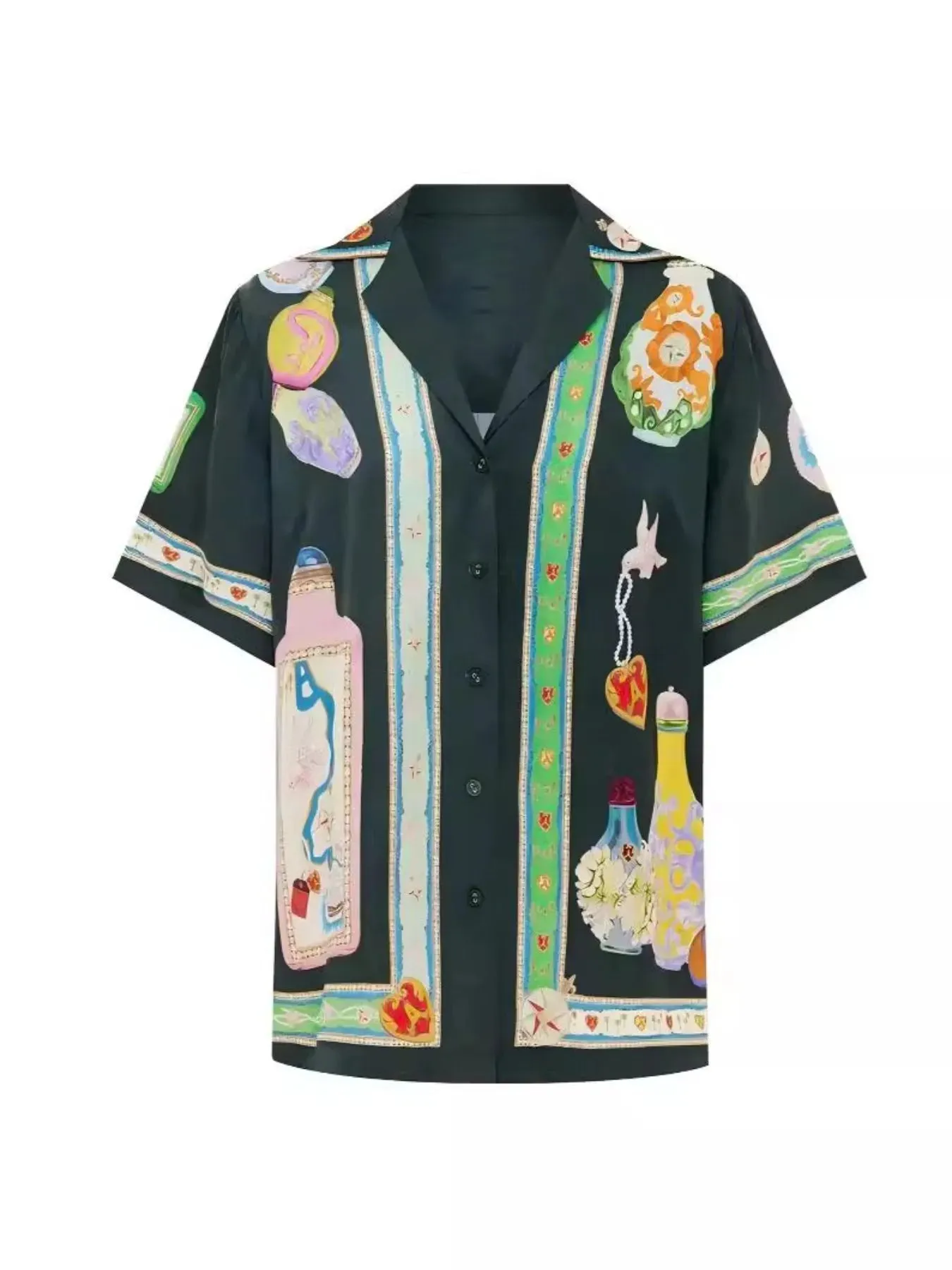 Printed Half Sleeve Shirt and Pants Set sold by Charming Charlie product image thumbnail 4