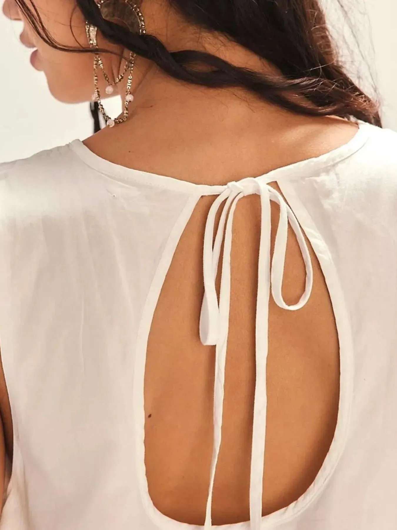 Tie Back Round Neck Tank Dress sold by Charming Charlie product image thumbnail 4