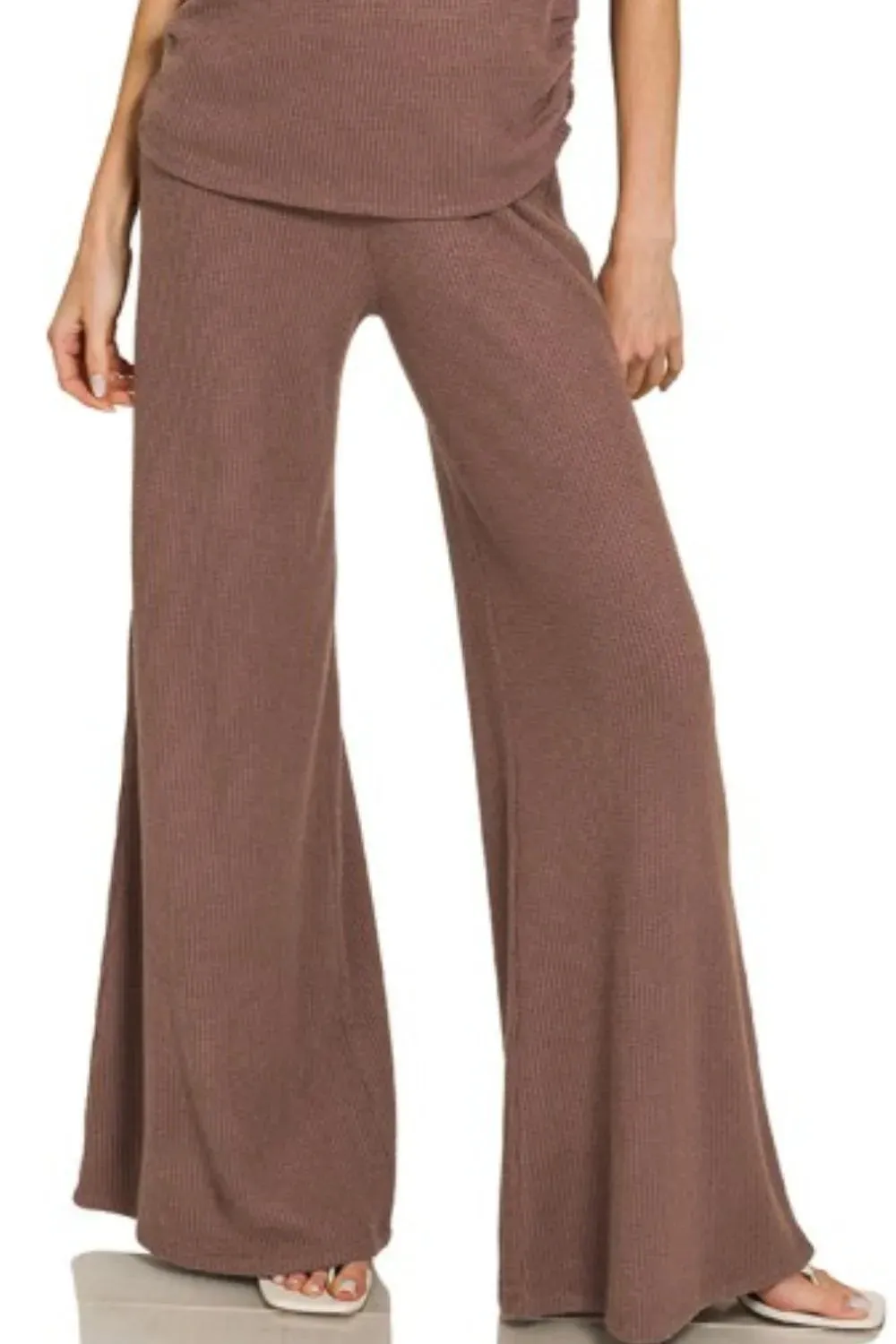 Zenana Sweater Mock Neck Top & Long Pants Set sold by Charming Charlie product image thumbnail 3