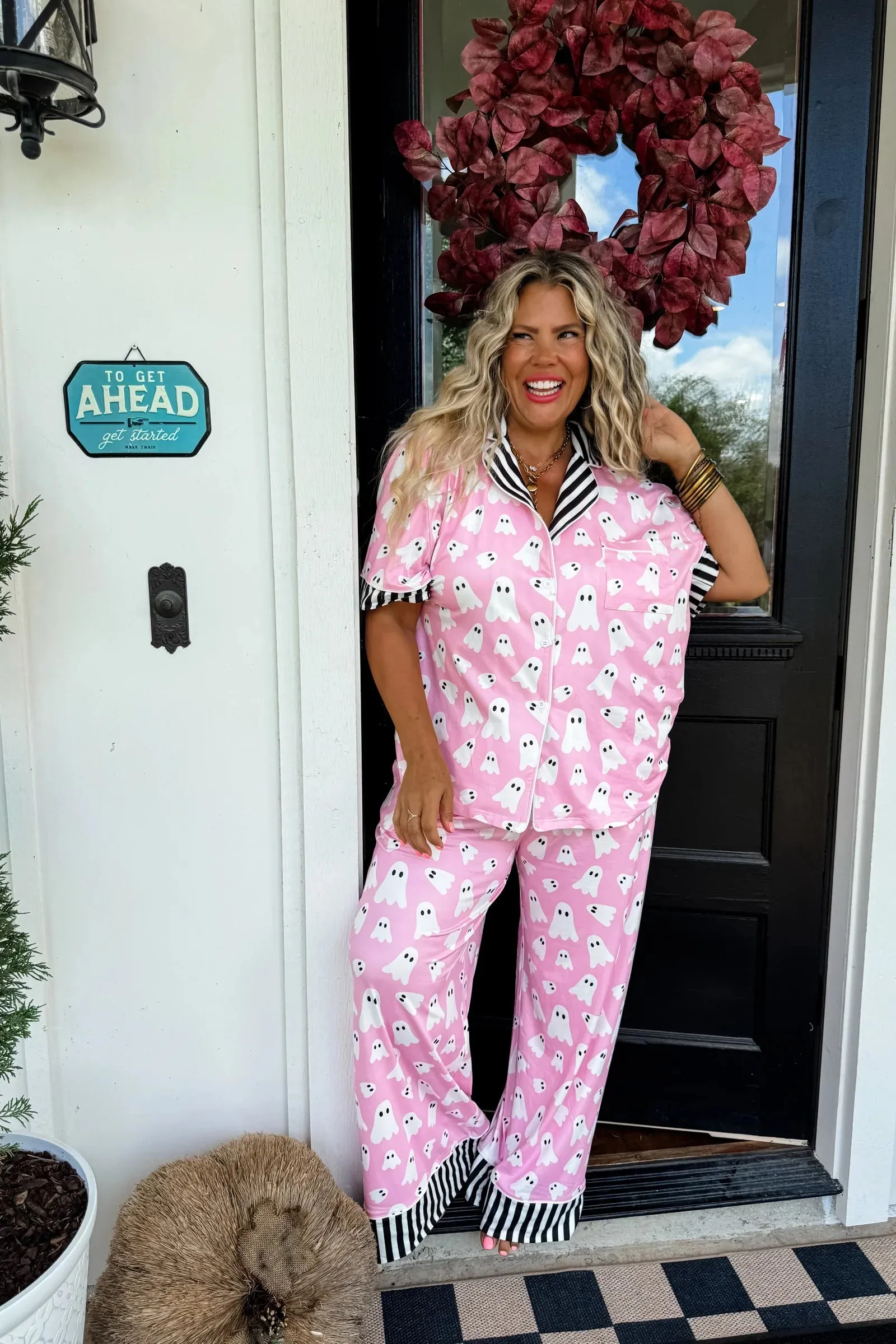 PREORDER: Boo-Jee Luxe PJ Set sold by Charming Charlie product image thumbnail 2