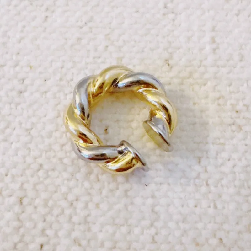 Braided Metal Ear Cuff sold by Charming Charlie