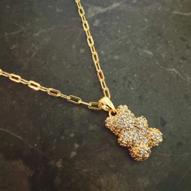 Bling Bear Pendant Necklace sold by Charming Charlie
