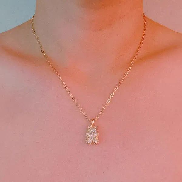 Bling Bear Pendant Necklace sold by Charming Charlie product image thumbnail 3