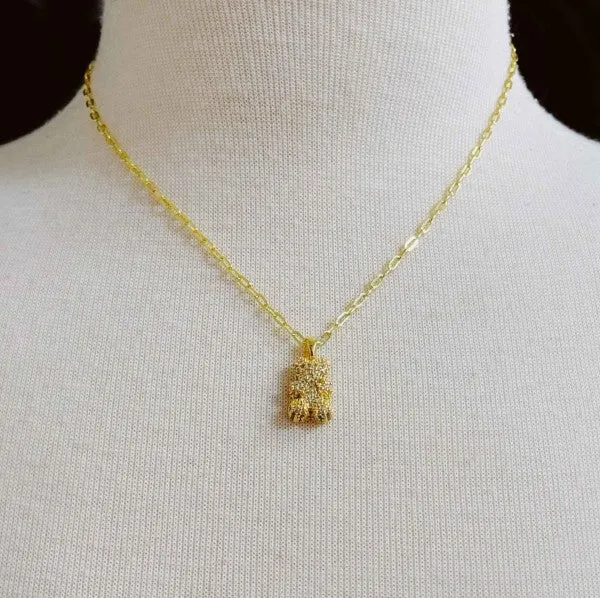 Bling Bear Pendant Necklace sold by Charming Charlie product image thumbnail 2