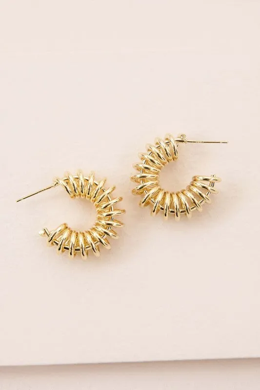 Coiled Hoop Earrings sold by Charming Charlie product image thumbnail 5