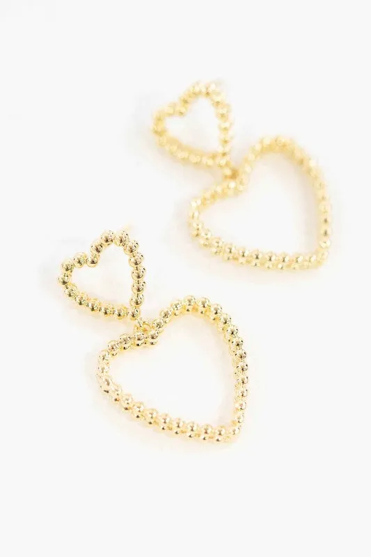 Cara Heart Drop Earrings sold by Charming Charlie