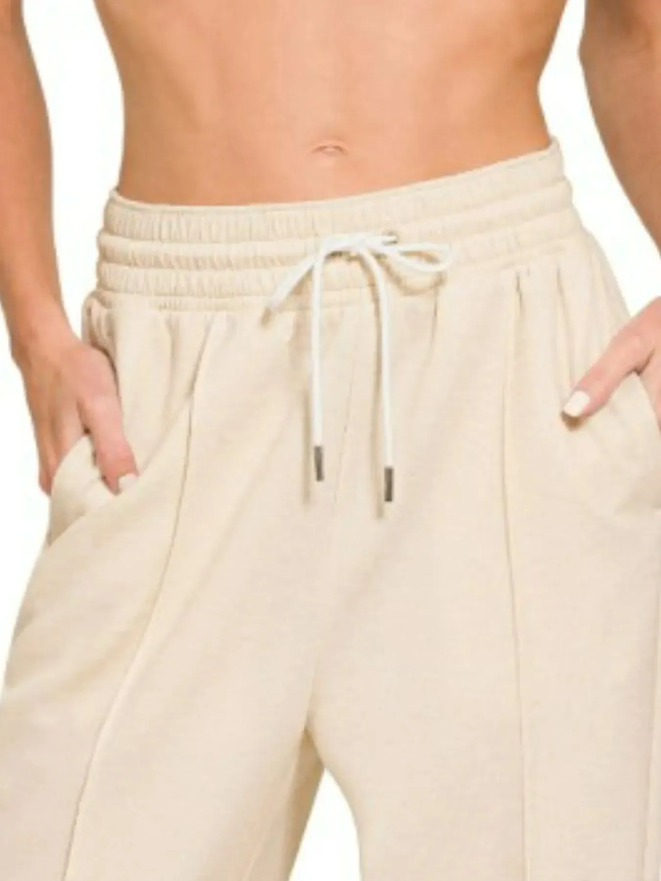 Zenana Drawstring Scuba Sweatpants with Pockets sold by Charming Charlie product image thumbnail 3
