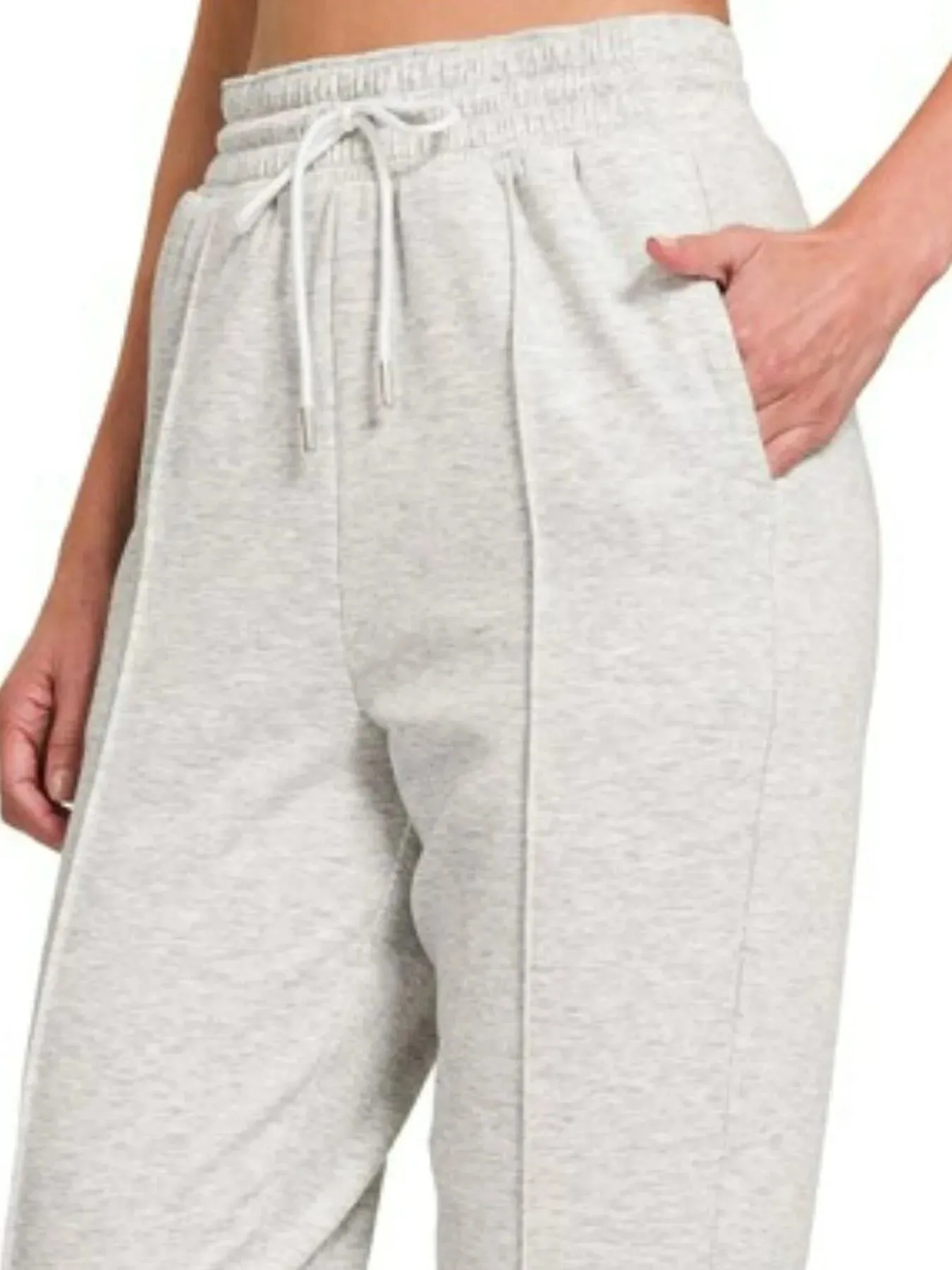 Zenana Drawstring Sweatpants with Pockets sold by Charming Charlie product image thumbnail 3