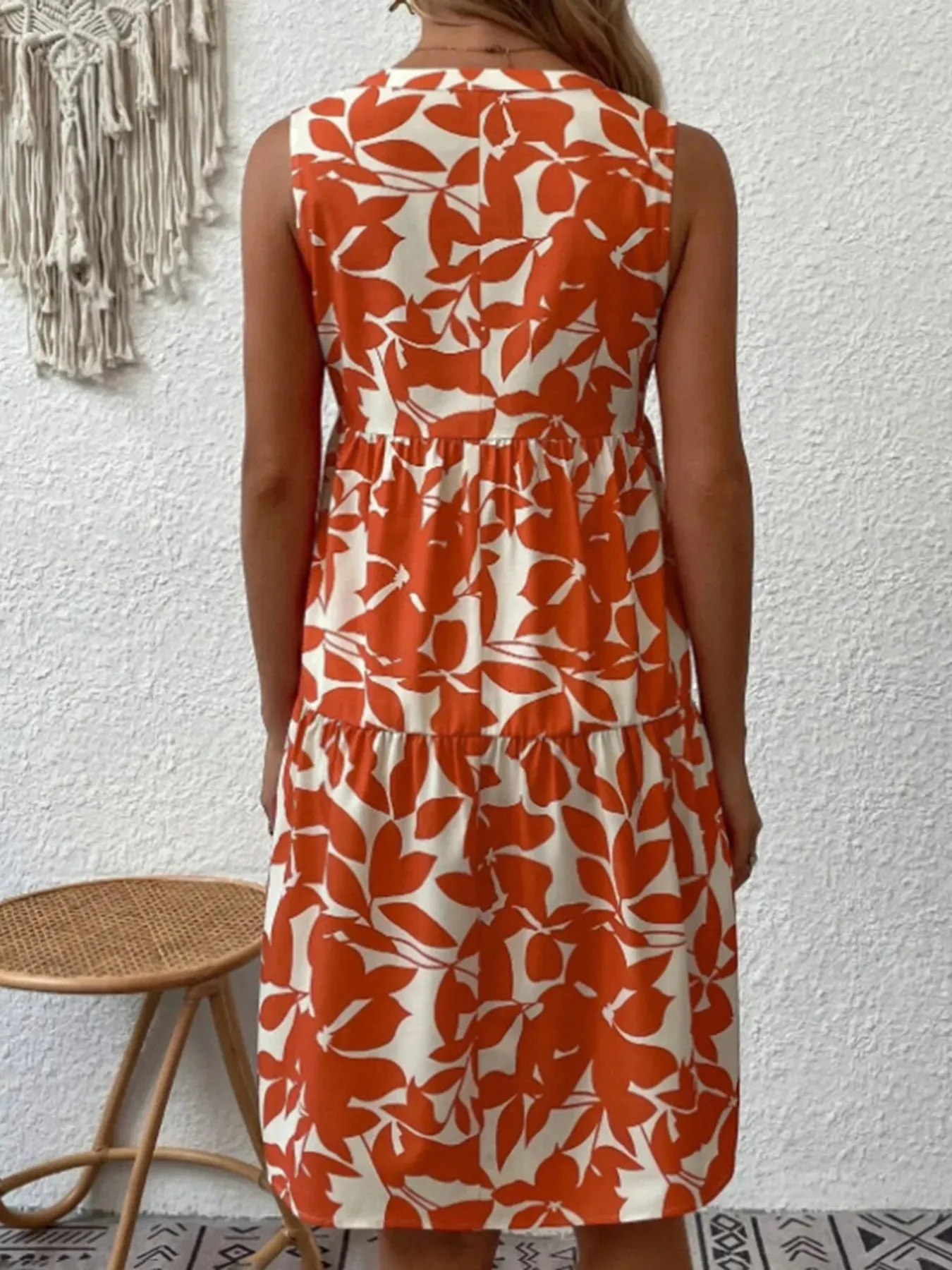 Printed V-Neck Sleeveless Mini Dress sold by Charming Charlie product image thumbnail 5