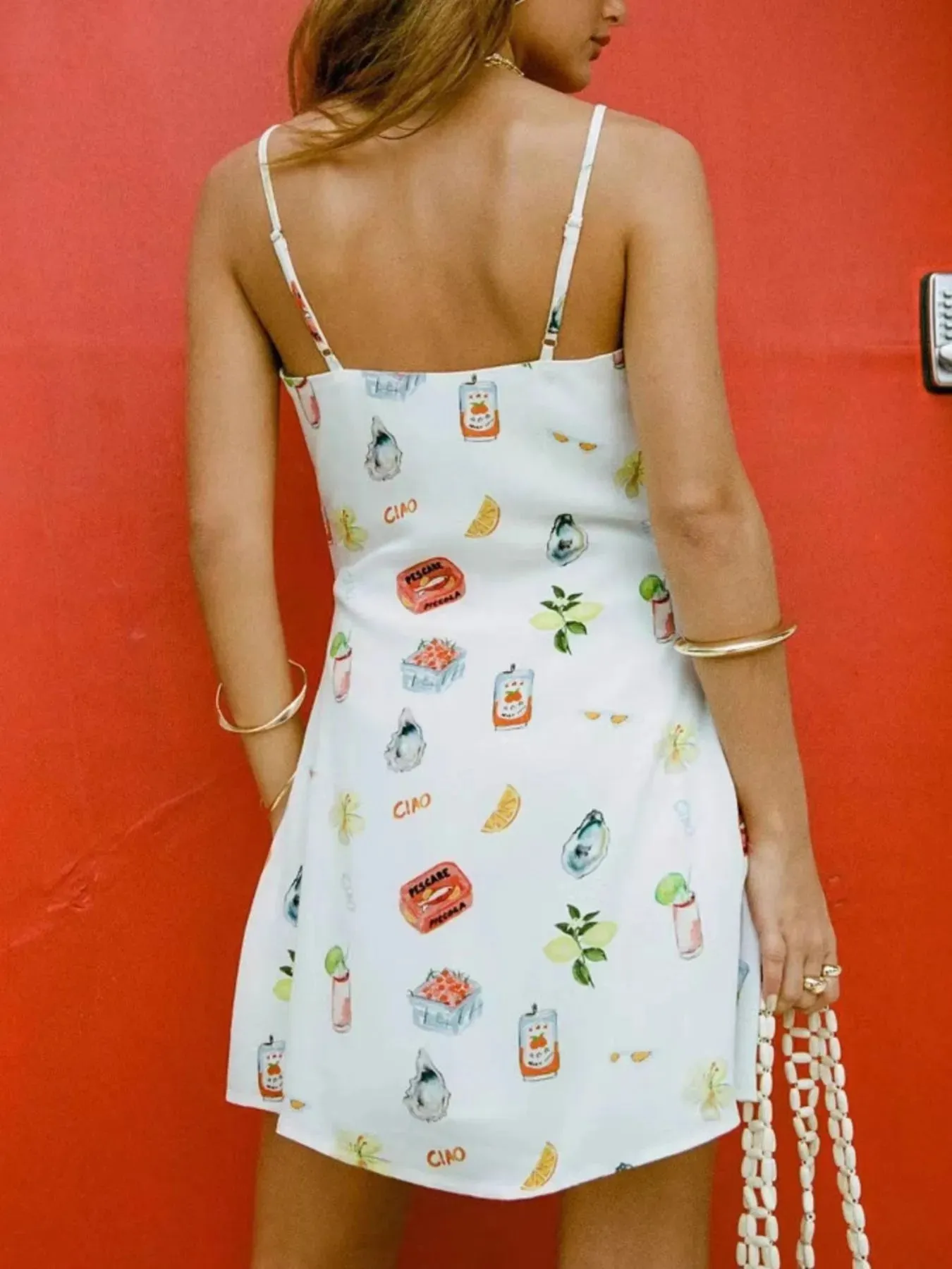 Printed V-Neck Cami Dress sold by Charming Charlie product image thumbnail 4